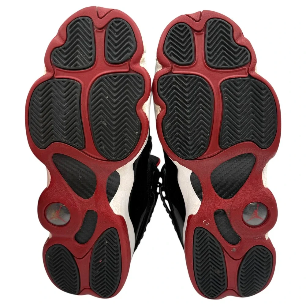 Nike Air Jordan 6 Rings Bred Black‎ Red White Youth 7Y / Women's 8.5 323419-062
